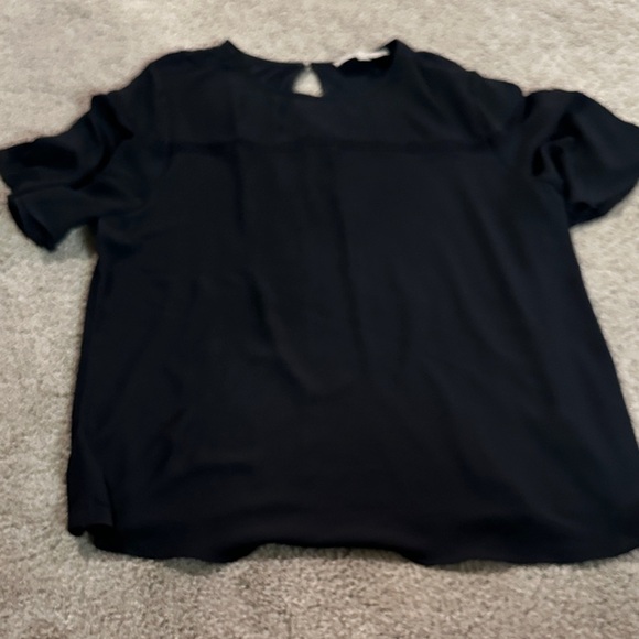 LOFT Elegant Black Blouse - Picture 6 of 8